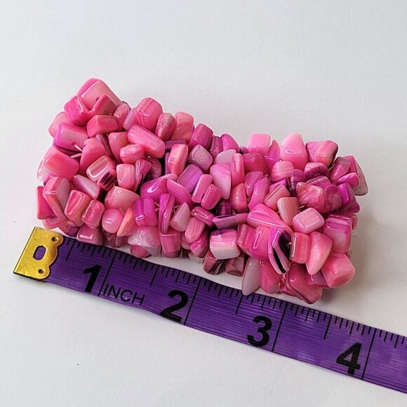 Hot Pink Stretch Bracelet - Picture 6 of 12